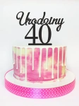 Topper "40 urodziny"