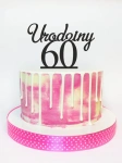 Topper "60 urodziny"