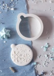 Runde Weihnachtskuge für Decorative Stempel