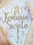 Topper " Komunia Święta + Chłopiec w obręczy "